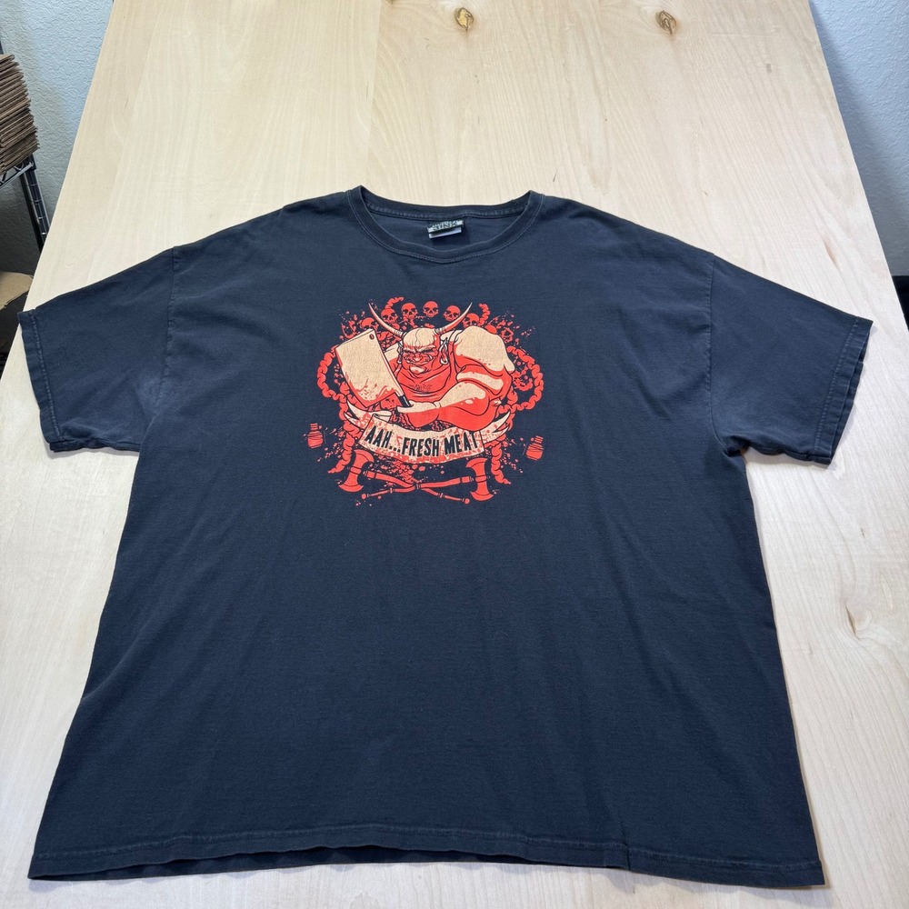 J!NX Blizzard Diablo The Butcher Fresh Meat Graphic‎ T-Shirt Black Mens 2XL